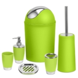 NewHomeâ„¢ 6-Piece Bathroom Accessories Set – Green