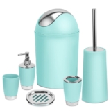 NewHomeâ„¢ 6-Piece Bathroom Accessories Set – Aqua