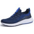 Men’s Lace-up Comfort Athleisure Fashion Sneakers – 9.5 – Blue
