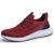 Men’s Lace-up Comfort Athleisure Fashion Sneakers – 9 – Wine