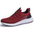 Men’s Lace-up Comfort Athleisure Fashion Sneakers – 9.5 – Wine