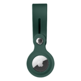 Silicone, Rhinestone, or Leather Case for Apple AirTag – Silicone Loop Airtag Case – Green
