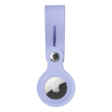 Silicone, Rhinestone, or Leather Case for Apple AirTag – Silicone Loop Airtag Case – Lavender