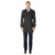 Men’s Double- or Single-Breasted Peacoat Wool Blend Dress Jacket – Double-Breast – Charcoal – X-Large