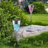 SolarekÂ® Stained Glass Style Solar Garden Pathway Lights, 6 ct. (2-Pack)