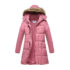 Haute Edition® Women’s Mid-Length Puffer Parka Coat with Faux Fur-Lined Hood – Small – Charcoal