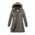 Haute Edition® Women’s Mid-Length Puffer Parka Coat with Faux Fur-Lined Hood – 2XL – Charcoal