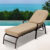 Adjustable Outdoor Patio Chaise Lounge Chair  – Beige