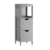 3-Tier Wooden Floor-Standing Storage Cabinet with Drawers – Grey