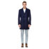 Men’s Double- or Single-Breasted Peacoat Wool Blend Dress Jacket – Single-Breast – Charcoal – Small