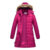 Haute Edition® Women’s Mid-Length Puffer Parka Coat with Faux Fur-Lined Hood – 2XL – Bright Purple