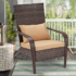 Outdoor Rattan Adirondack Chair (1- or 2-Pack) – Grey-1 Pack