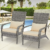 Outdoor Rattan Adirondack Chair (1- or 2-Pack) – Grey-2 Pack