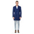 Men’s Double- or Single-Breasted Peacoat Wool Blend Dress Jacket – Single-Breast – Light Grey – Small