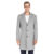 Men’s Double- or Single-Breasted Peacoat Wool Blend Dress Jacket – Single-Breast – Light Grey – 2XL