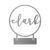 Personalized Round Tabletop Name Sign (3 Sizes/4 Colors) – Family Style / 4 inch Raw