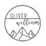 Personalized Mountain or Rose Detail Bedroom Wall Decor – 18″ Mountain White