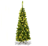Pre-Lit 4.5ft Pencil Christmas Tree – White Light