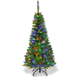 Pre-Lit 4.5ft Pencil Christmas Tree – Multicolor Light