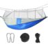 Camping Hammock with Mosquito Net with Hanging Straps and Carabiners – Green