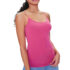 Women’s Stretchy Camisole Spaghetti Strap Tank Top (4-Pack) – Pink Large