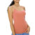 Women’s Stretchy Camisole Spaghetti Strap Tank Top (4-Pack) – Peach Large
