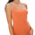 Women’s Stretchy Camisole Spaghetti Strap Tank Top (4-Pack) – Orange Large