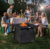 30-Inch Square Propane Gas Fire Pit Table with Weather Cover