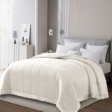 Solid Color Microfiber Down Alternative Blanket – Full/Queen – Ivory