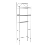 Over-the-Toilet 3-Shelf Bathroom Organizer – Silver