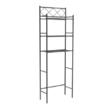 Over-the-Toilet 3-Shelf Bathroom Organizer – Black