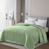 Solid Color Microfiber Down Alternative Blanket – King – Sage