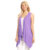 Women’s Lightweight Sleeveless Solid Open-Front Drape Vest Cardigan – Lilac – XL