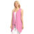 Women’s Lightweight Sleeveless Solid Open-Front Drape Vest Cardigan – Pink – 3XL