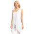 Women’s Lightweight Sleeveless Solid Open-Front Drape Vest Cardigan – Wine – Small