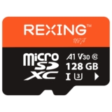 REXING microSDXC UHS-3 4K Full HD Video High Speed Transfer Monitoring SD Card with Adapter for Dash Cams, Surveillance System, Security Camera, & Bod