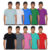 Men’s Moisture-Wicking Dry-Fit Crewneck Shirt (6-Pack) – Assorted – Small