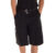 Designer Men’s Cargo Shorts with Twill Belt – Black – Size 30