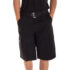 Designer Men’s Cargo Shorts with Twill Belt – Black – Size 30