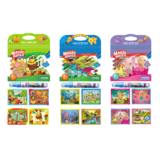 Magic Water Washable Coloring Books with Water Markers (3-Pack) – Girl , Animal, Vegetable