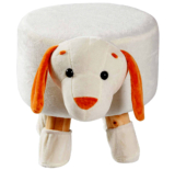 Cheer Collection Kids’ Mini Padded Animal Footrest – Dog