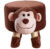 Cheer Collection Kids’ Mini Padded Animal Footrest – Monkey
