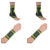 Flexible Stretch Joint Compression Sleeve Support Brace (Multi-Pack) – ANKLE x2 – WRIST x2
