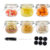 17- or 34-Ounce Glass Jars with Airtight Leak-Proof Lids – 17oz (6-Pack)