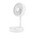 Height Adjustable Desk & Table Fan with Rechargeable Battery – Pink