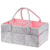 Portable Nursery Storage Organizer for Babies with Changing Mat – Pink