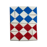 Ultra Mini Fidget Snake Cube Twist Puzzles (2-Pack) – Red/Blue