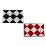 Ultra Mini Fidget Snake Cube Twist Puzzles (2-Pack) – Black/Red