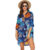 Women’s Pullover Swim Beachwear Cover-up Tunic Dress – FLORAL#14 / XL
