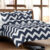 Chevron 7-Piece Comforter Set – Queen – White/Navy